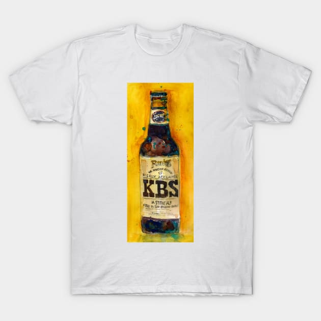 Stout Ale - KBS Founders Brewing Co. Man Cave T-Shirt by dfrdesign